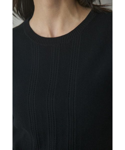 BLACK BY MOUSSY(ブラックバイマウジー)/washable eyelet knitting tops/img10