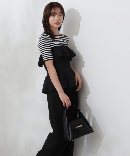 ベアペプラムパンツセットアップ 
