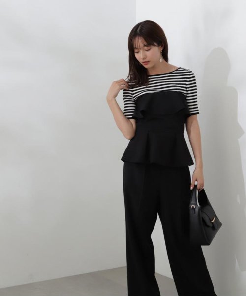 ベアペプラムパンツセットアップ 