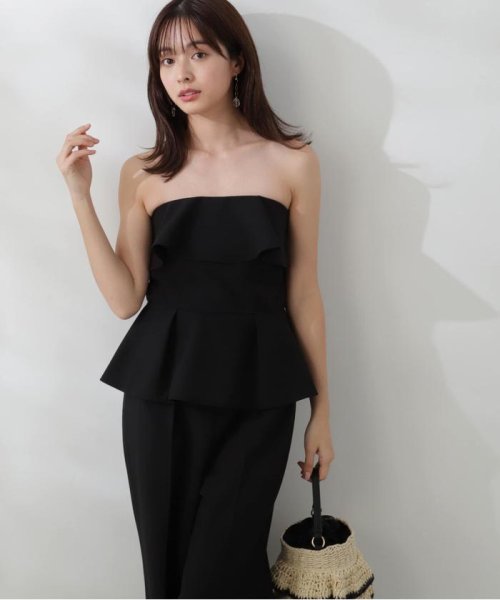 ベアペプラムパンツセットアップ 