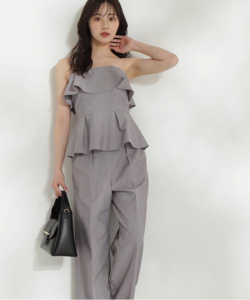 ベアペプラムパンツセットアップ 