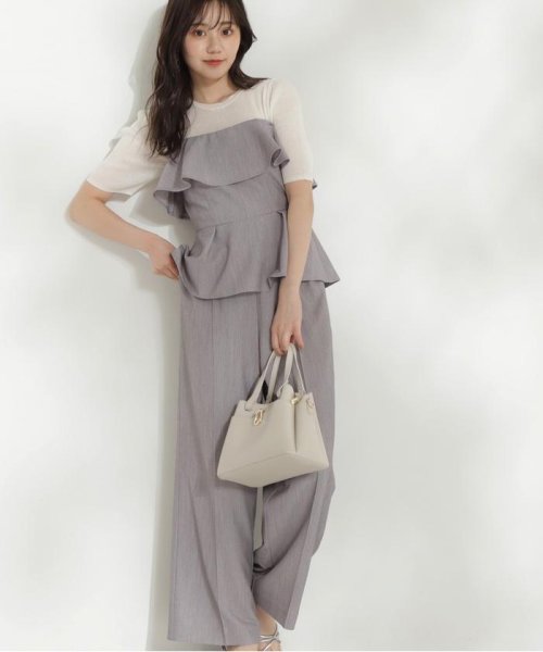 ベアペプラムパンツセットアップ 