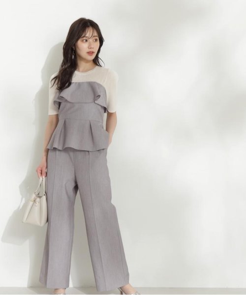 ベアペプラムパンツセットアップ 