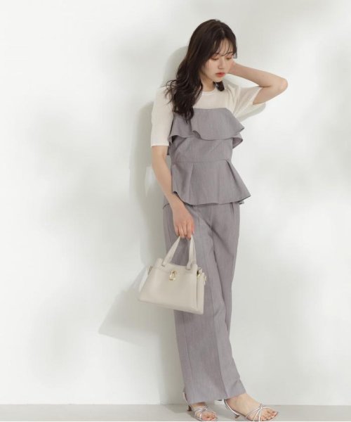 ベアペプラムパンツセットアップ 