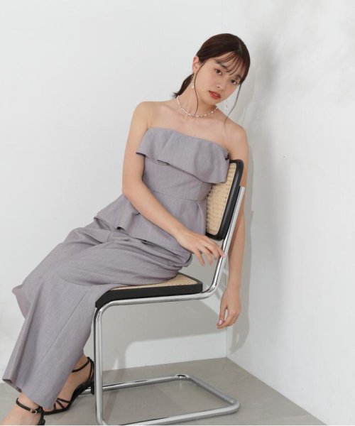 ベアペプラムパンツセットアップ 