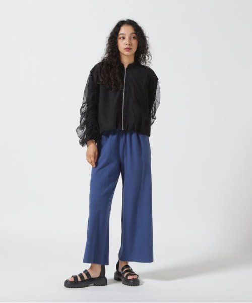 MARECHAL TERRE（マルシャルテル) ウォッシャブル両面起毛セミワイドパンツ/ZMT225PT530A TERRE MARECHAL マルシャルテル 多少の誤差あり