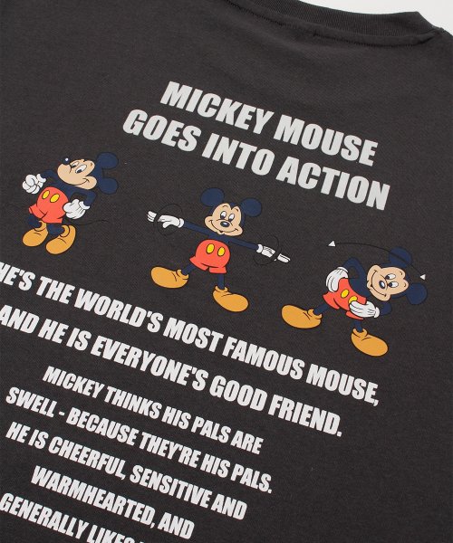 DISNEY(DISNEY)/【DISNEY/ディズニー】ミッキーマウスMickey Mouseワンポイント刺繍7分袖Tシャツ/img22
