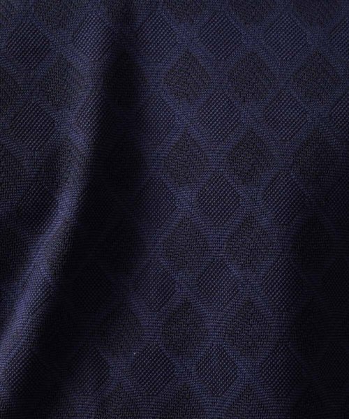 MICHEL KLEIN HOMME(ミッシェルクランオム)/《日本製》ダイヤ柄半袖ポロシャツ/img02