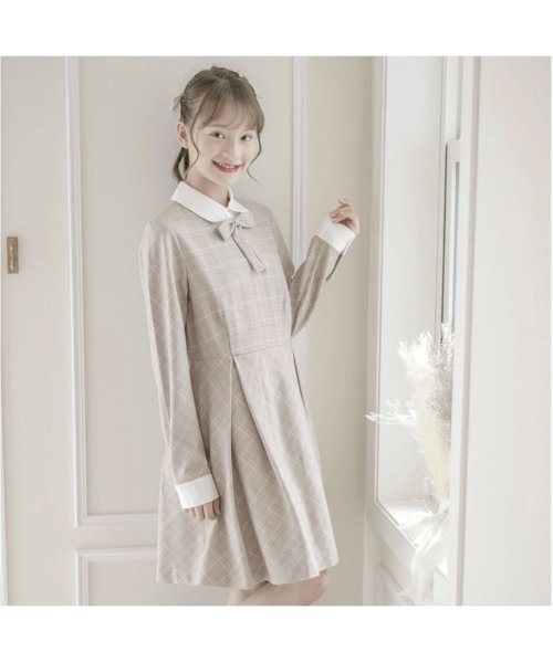 セール】卒業式スーツ女の子卒服上品白襟ワンピース(503298105  