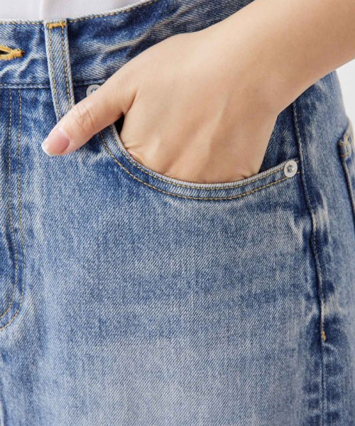 デニムスリットスカート M～L｜着用サイズ