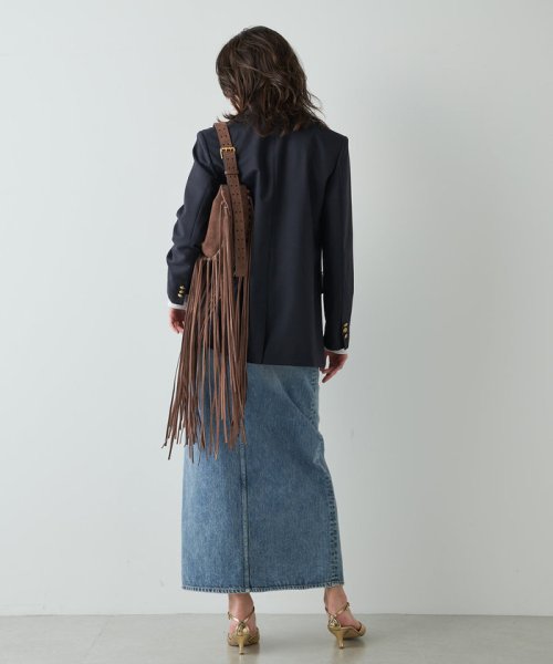 デニムスリットスカート M～L｜着用サイズ