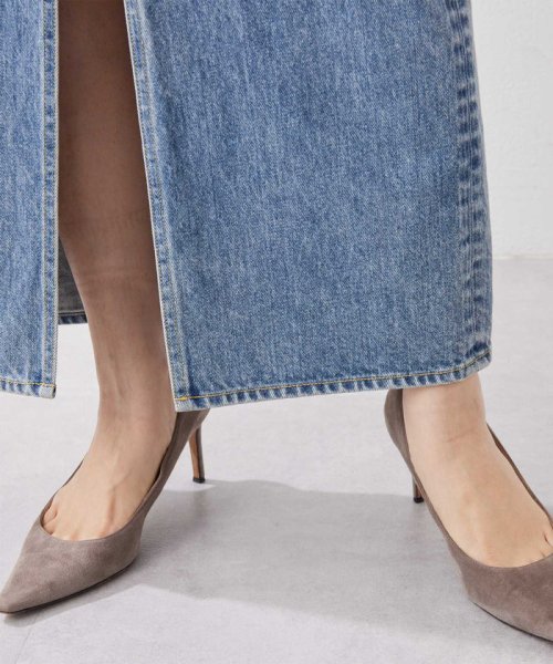 デニムスリットスカート M～L｜着用サイズ