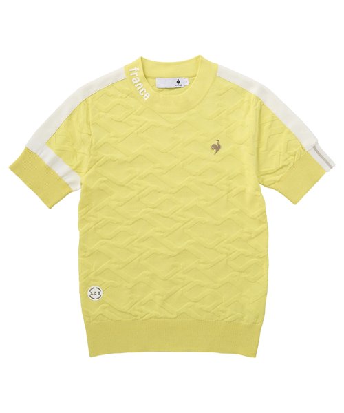 le coq sportif GOLF (ルコックスポルティフ（ゴルフ）)/五分丈ロゴジャガードニットシャツ【RIJOUME/リジューム】/img13