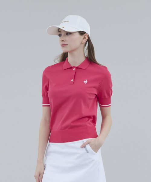 le coq sportif GOLF (ルコックスポルティフ（ゴルフ）)/【2024LPGAツアー小祝さくらプロ優勝時着用】ホールガーメントニット半袖シャツ【RIJOUME/リジューム】/img07