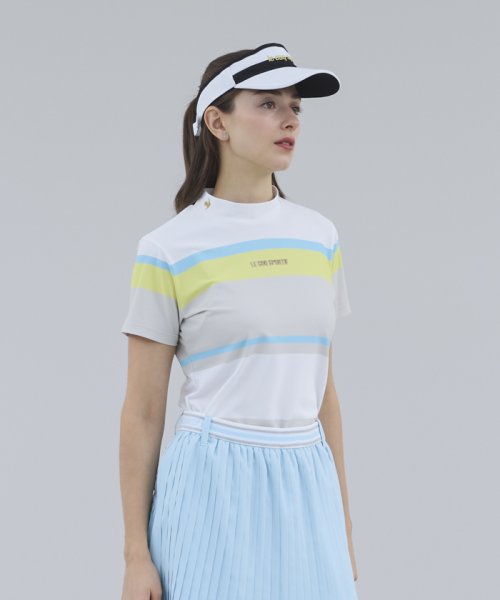 le coq sportif GOLF (ルコックスポルティフ（ゴルフ）)/フレンチボーダーモックネックシャツ/SUNSCREEN【RIJOUME/リジューム】/img07