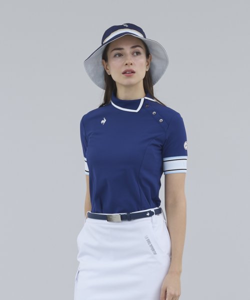 le coq sportif GOLF (ルコックスポルティフ（ゴルフ）)/変形襟五分丈シャツ【RIJOUME/リジューム】/img04