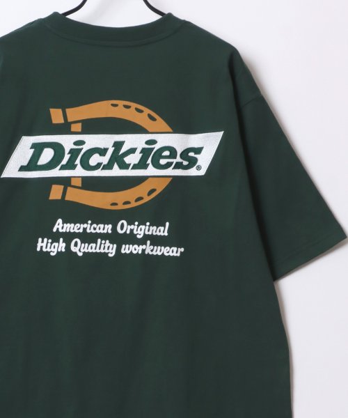 LAZAR(ラザル)/【Lazar】Dickies/ディッキーズ 別注 オーバーサイズ ロゴ バックプリント ワンポイント刺繍 半袖Tシャツ/レディース メンズ/img35