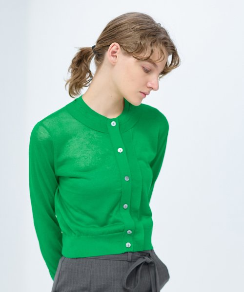 ショート丈ニットカーディガン 