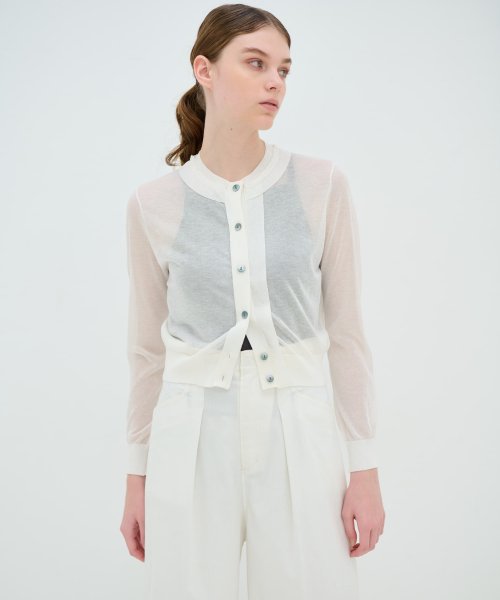 ショート丈ニットカーディガン 