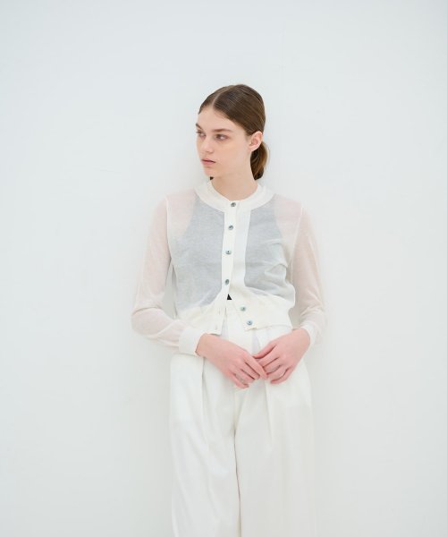 ショート丈ニットカーディガン 