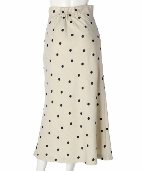 ドット刺繍ナロースカート 予めご了承ください