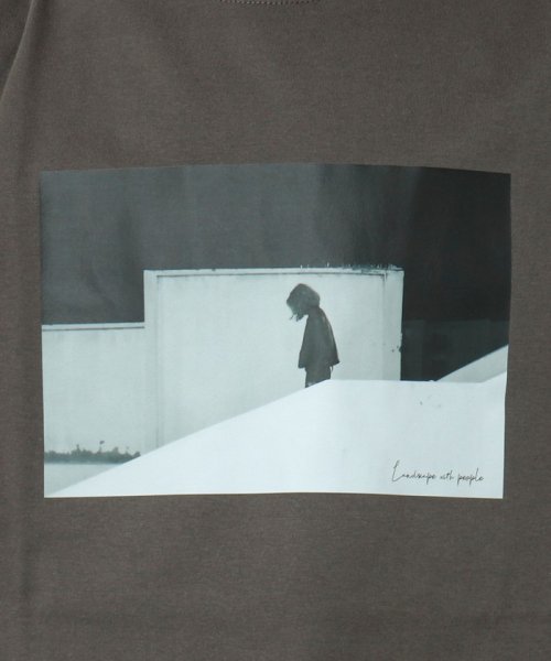 NOLLEY’S goodman(ノーリーズグッドマン)/Landscape with people T－shirts フォトプリントTシャツ/img42