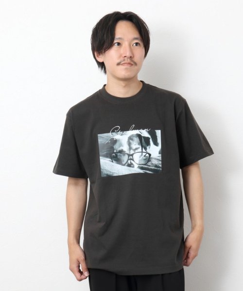 NOLLEY’S goodman(ノーリーズグッドマン)/GOODMAN CAT&DOG photo T－shirts フォトプリントTシャツ/img01