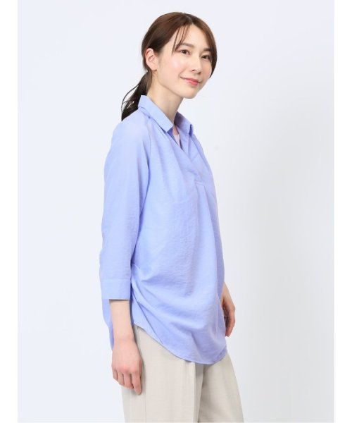 m.f.editorial(エムエフエディトリアル)/脇タックかぶり スキッパーシャツチュニック レディース シャツ カットソー トップス カジュアル インナー ビジネス ギフト プレゼント/img15