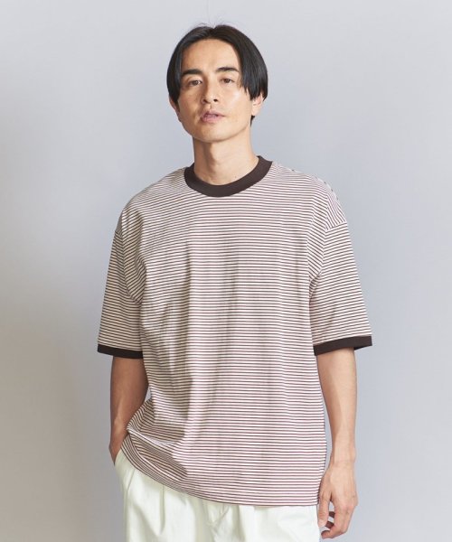 BEAUTY&YOUTH UNITED ARROWS(ビューティーアンドユース　ユナイテッドアローズ)/ミジンボーダー リンガー Tシャツ/img05