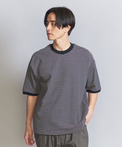 BEAUTY&YOUTH UNITED ARROWS(ビューティーアンドユース　ユナイテッドアローズ)/ミジンボーダー リンガー Tシャツ/img06