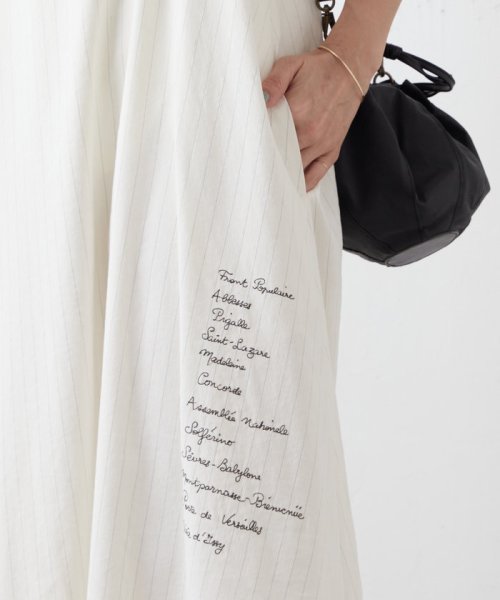 Metro de Paris刺繍ワンピース de