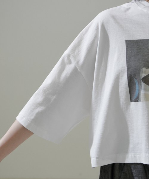 サロン　アダム　エ　ロペ(サロン　アダム　エ　ロペ)/【Alec Soth（アレック・ソス）】[24SS]クロップドフォトTシャツ/img27