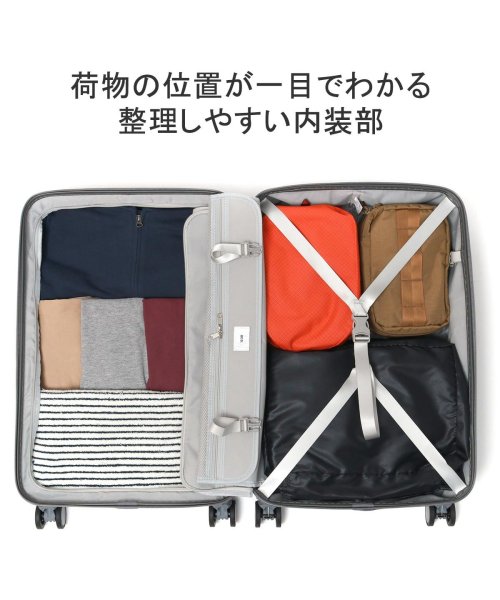 エーストーキョー スーツケース Mサイズ ace.TOKYO キャリーケース ストッパー付き 3泊4日 51L 旅行 エース TSロック スカーラ 05382 