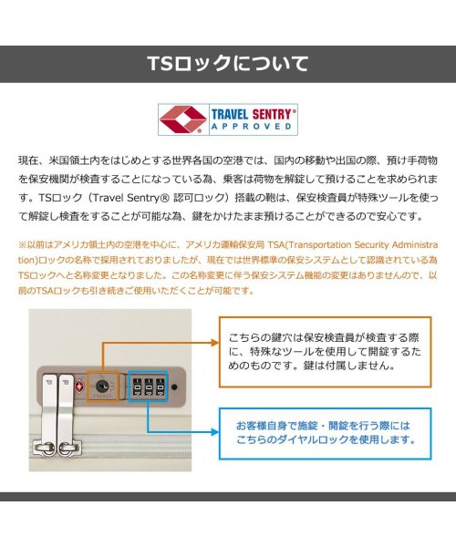 ace.TOKYO(エーストーキョー)/エーストーキョー スーツケース Lサイズ ace.TOKYO キャリーケース 軽量 大型 ストッパー付き 5泊 69L エース TSロック スカーラ 05383/img24