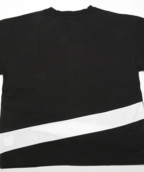 LUXSTYLE(ラグスタイル)/ビッグシルエット切り替え半袖Tシャツ/Tシャツ メンズ 半袖 半袖Tシャツ ビッグシルエット 切替 モノトーン/img23