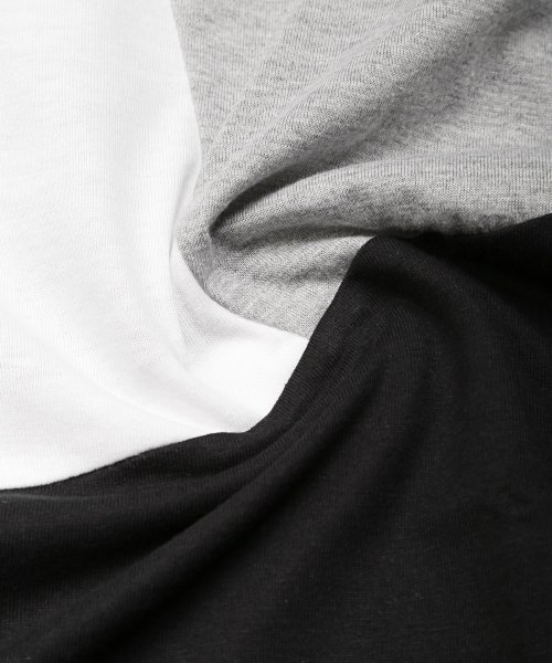 LUXSTYLE(ラグスタイル)/ビッグシルエット切り替え半袖Tシャツ/Tシャツ メンズ ビッグシルエット 半袖 切替 配色/img24