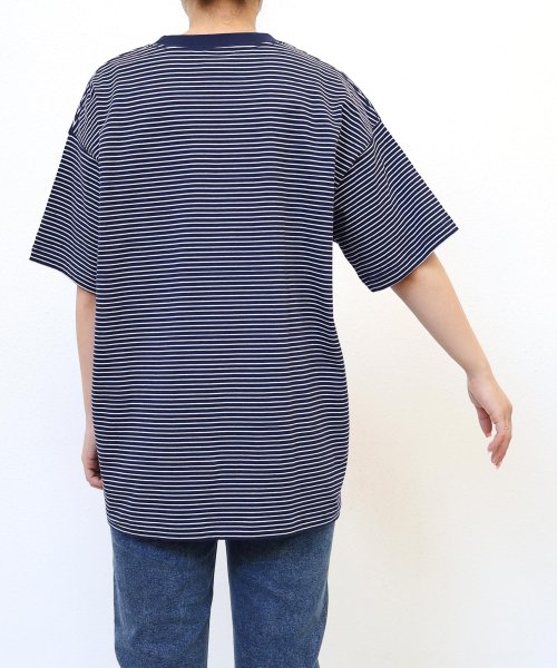 ANME(アンメ)/ANMEロゴ 刺繍入り ボーダー 半袖 Tシャツ/img20