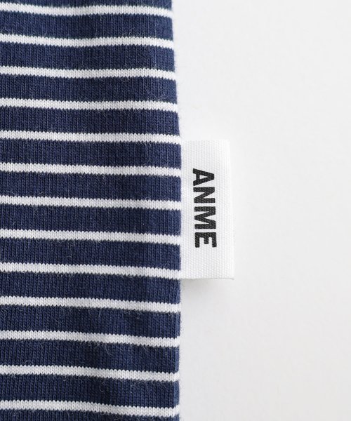 ANME(アンメ)/ANMEロゴ 刺繍入り ボーダー 半袖 Tシャツ/img33