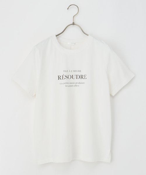 Honeys(ハニーズ)/ロゴプリントＴシャツ トップス Tシャツ ロゴT 半袖 ロゴ 綿混 接触冷感 UVカット /img16