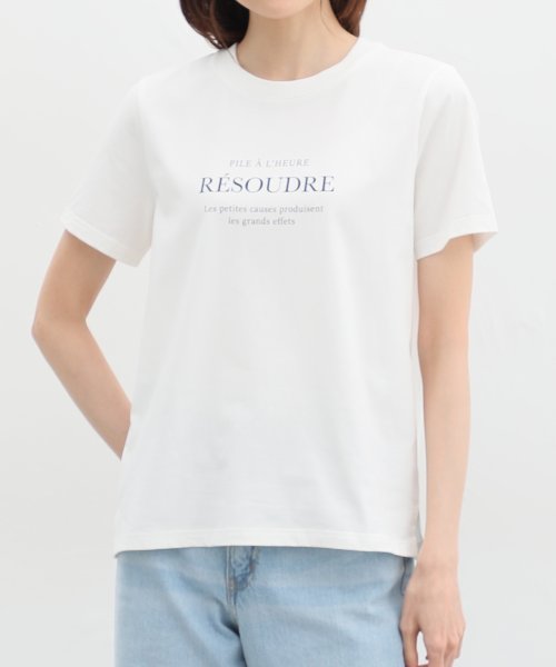 Honeys(ハニーズ)/ロゴプリントＴシャツ トップス Tシャツ ロゴT 半袖 ロゴ 綿混 接触冷感 UVカット /img26