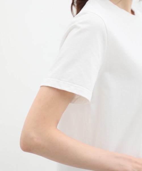 Honeys(ハニーズ)/ロゴプリントＴシャツ トップス Tシャツ ロゴT 半袖 ロゴ 綿混 接触冷感 UVカット /img30