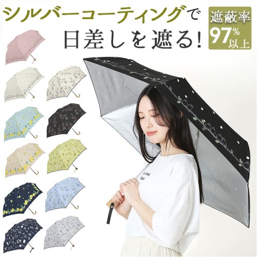 BACKYARD FAMILY(バックヤードファミリー)/ シルバーコーティング 雨晴兼用 55cm 降りたたみ傘/img01