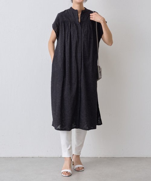 コットンジャガードワンピース 