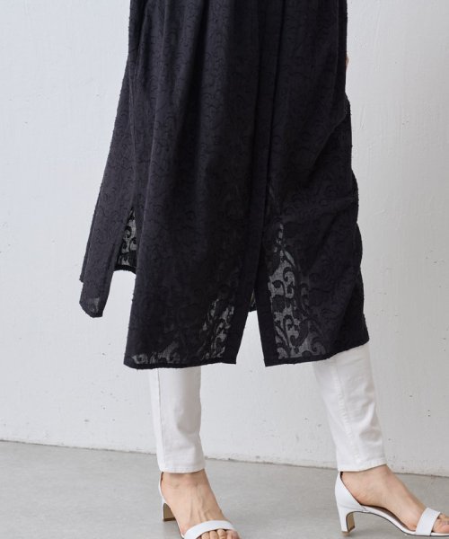 コットンジャガードワンピース 