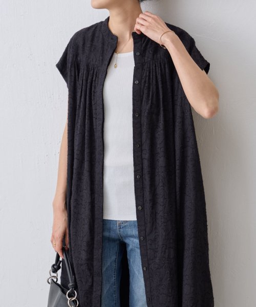 コットンジャガードワンピース 