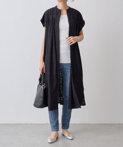 コットンジャガードワンピース 