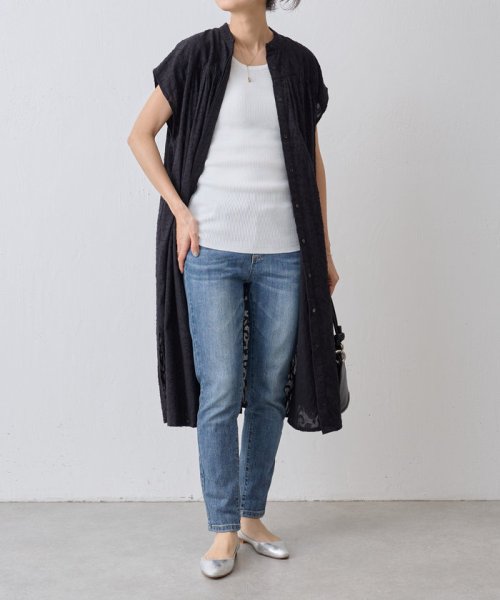 コットンジャガードワンピース 