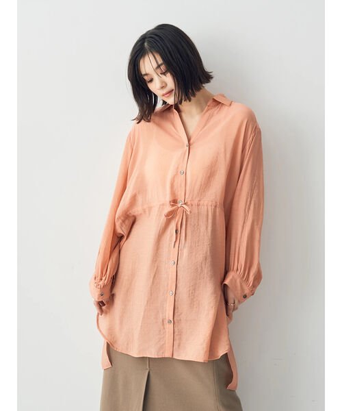 シアー2way袖バルーンチュニック
