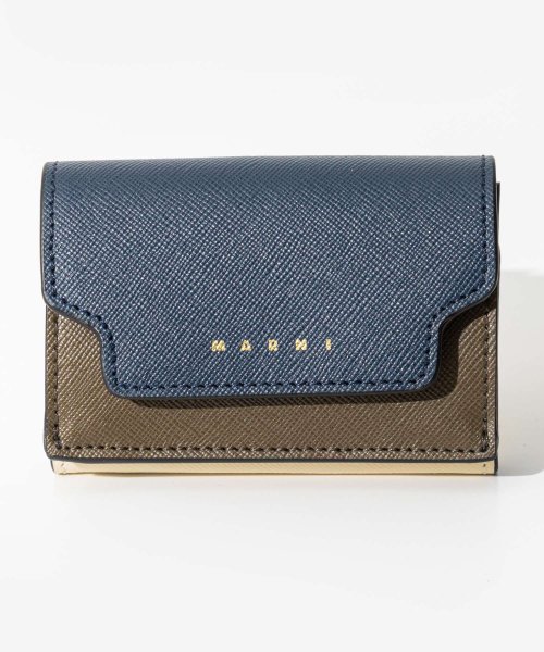 MARNI(マルニ)/マルニ MARNI PFMOW02U23 LV520 三つ折り財布 TRIFOLD レディース 財布 折財布 ミニ財布 サフィアーノカーフスキン レザー 本革 /img05