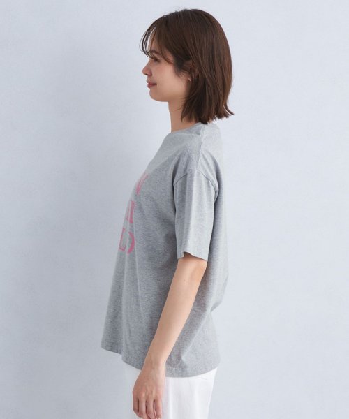 green label relaxing(グリーンレーベルリラクシング)/＜OAFISH＞プリント ショートスリーブ Tシャツ グレー/img04